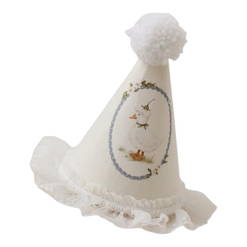 DABAIXIONG Spitzenhut Anpassung Geburtstagsfeier Enten/Blumenmuster Doppelschicht Spitze Und Dekoration Weicher Verbraucher Geburtstag DABAIXIONG Spitzenhut Anpassung Geburtstagsfeier Enten/Blumenmuster Doppelschicht Spitze Und Dekoration Weicher Verbraucher Geburtstag von DABAIXIONG