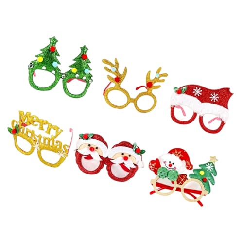DABAIXIONG Weihnachts Dekorative Plastikrahmen Brillen Set Für Urlaubsfeiern Und Familienversammlungen Mit Elegantem Design Weihnachtsbrillen Set von DABAIXIONG