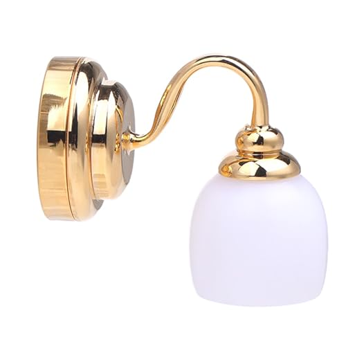 Dollhouses LED Wandlampe 1/12 Dollhouses Miniaturmöbel Wandleuchte Für Puppenhäuser Innendekoration Zubehör von DABAIXIONG