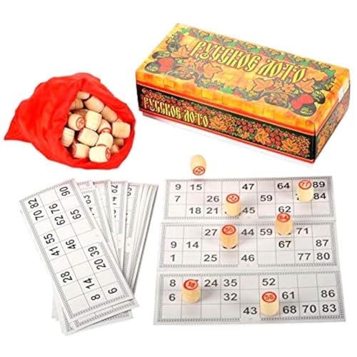 DADDY AMMO Russisches Lotto Spiel Bingo Spielset - Reise Bingo-Set - Brettspiele für Erwachsene - Tombola Italienisches Spiel DADDY AMMO Russisches Lotto Spiel Bingo Spielset - Reise Bingo-Set - Brettspiele für Erwachsene - Tombola Italienisches Spiel von DADDY AMMO