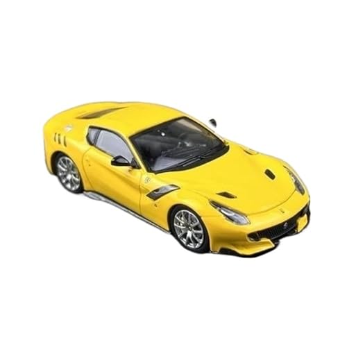 DADYA 1/64 Für F12 TDF Open Cover Version Diecast In 2023 Collection Gift Scale Model Car (Color : Yellow, Size : with Box) von DADYA