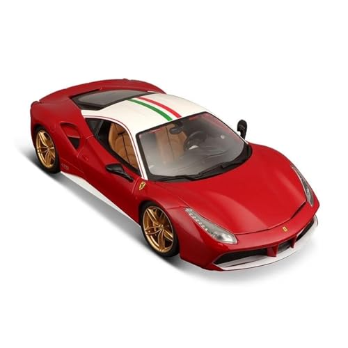 DADYA 1:18 Für Ferrari 488 GTB 70. Jahrestag des Autos Sportwagen Legierung Automodell Sammeln Geschenke Spielzeug (Color : A, Size : with Box) von DADYA