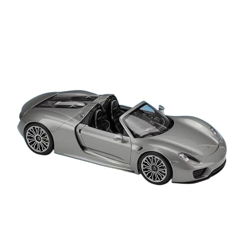 DADYA 1:18 Für Porsche 918 Spyder Sportwagen Legierung Automodell Spielzeug Geschenkkollektion (Color : Gray 1, Size : No Box) von DADYA