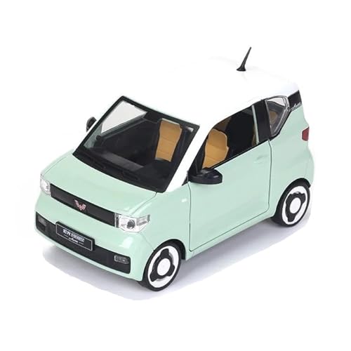 DADYA 1:18 Für WULING Macarone Mini EV Auto Legierung Auto Modell Diecast Metall Spielzeug Auto Modell Sammlung Sound Licht Geschenk Spielzeug (Color : Green, Size : No Box) von DADYA