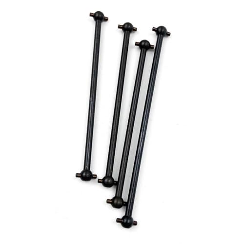 2pcs Set Antriebswellenübertragungsachse kompatibel mit 1 10 Skalierungs -RC -Modellautos Gesamtlänge Optionen 61 63 70 77 84 86 89 5 101 mm Universal Dogbone -Wellen für RC -Fahrzeuge(08060-77mm) von DAFSXZQR