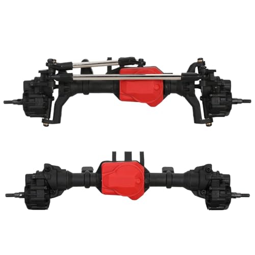 DAFSXZQR 1/10 Metall-Metall-RC-Portal-Achsen vorne und Hinterachse mit T-Lock-Differential-kompatibel mit RC-Crawler-Teilen(Front and Rear Axles) von DAFSXZQR