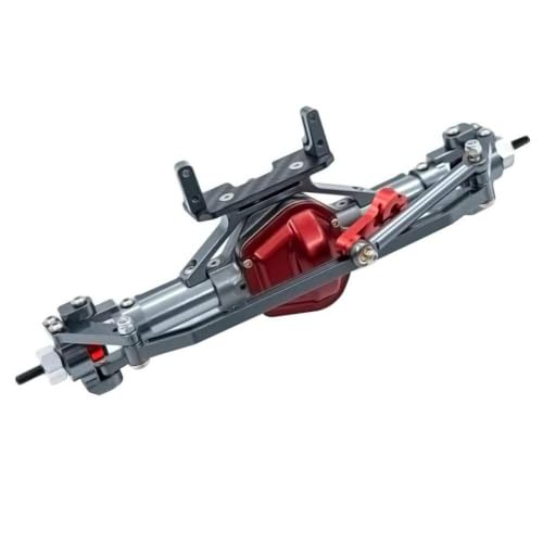 DAFSXZQR 1/10 RC Rock Crawler Car Metal Vordere Hinterachse -Upgrade Teil mit Servo -Basis -kompatibel mit gemeinsamen 1 10 -Skala -Crawler -Modellen(Titanium Front axle) von DAFSXZQR