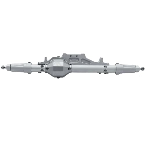 DAFSXZQR 1/10 Skala RC Crawler -Aluminium -Hinterachse mit Spurstange und Servohalterung, die mit Wraith 90018 RR10 und 1,9 UTB -Modellen kompatibel ist(Silver Rear Axle) von DAFSXZQR