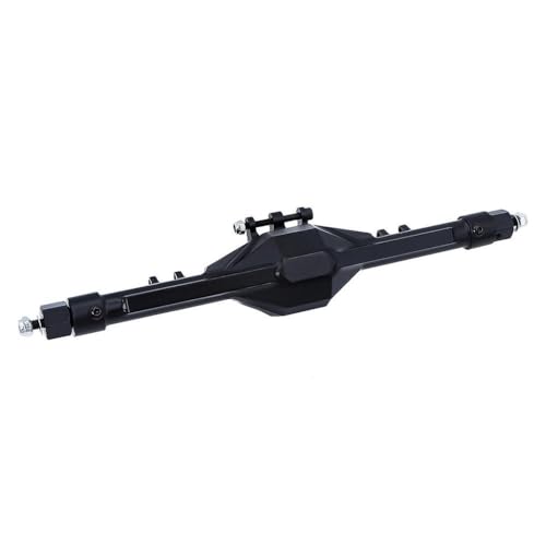DAFSXZQR 1/10 Skala RC Crawler -Aluminium vorne hinten gerade Achse -Aktualisierungsteile mit 90046 90047 Modellen kompatibel(Black Rear Axle) von DAFSXZQR