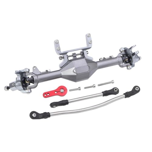 DAFSXZQR 1/10 Skala RC Crawler -Aluminium vorne hinten gerade Achse -Aktualisierungsteile mit 90046 90047 Modellen kompatibel(Titanium Front Axle) von DAFSXZQR