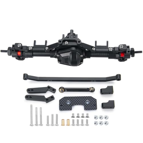 DAFSXZQR 1/10 Skala RC Crawler Car Metallachse Set vordere mittlere Upgrade -Teile mit 1/10 Crawler -Modellen kompatibel(Front) von DAFSXZQR