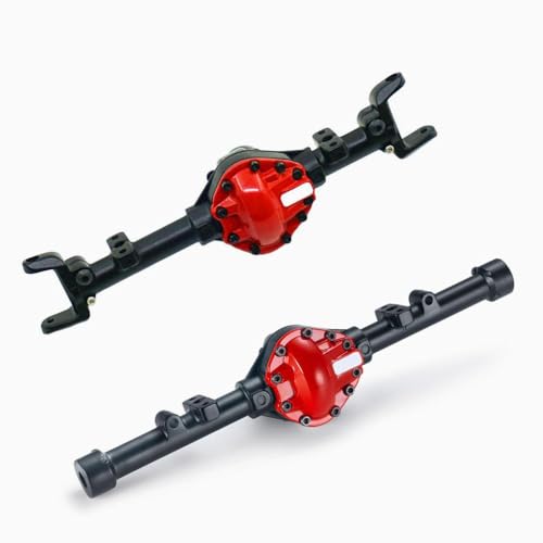 DAFSXZQR 1/10 Skala RC Crawler Car Upgrade Teile Metall vorne und Hinterachehäuser, die mit D110 4WD Gelande II -Modellen kompatibel sind(Front and Rear) von DAFSXZQR