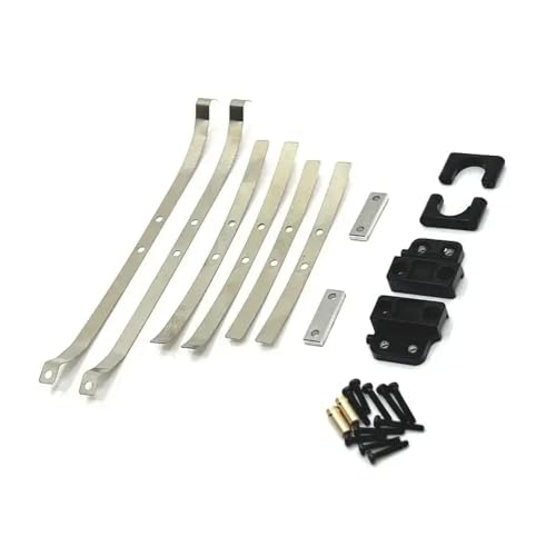 DAFSXZQR 1/12 RC -Auto -Upgrade -Teile Metall Hinterachse Stoßdämpfer Blattfeen mit Fester Sitzhalterung Klammer -Set kompatibel mit MN82 LC79 -Modellen(Black) von DAFSXZQR