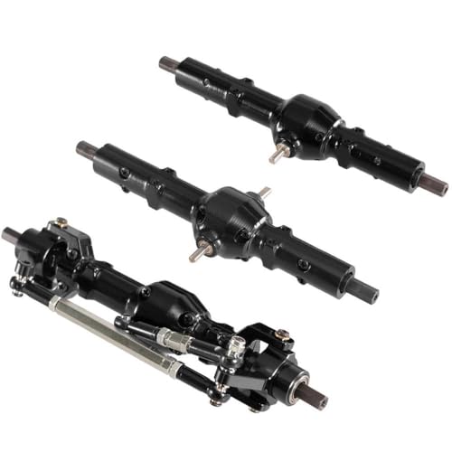 DAFSXZQR 1/16 Skala 6WD RC Car Metal Metall Front Middle Hinterachblys, die mit B16 B36 Fayee und ähnlichen Modellen kompatibel sind(Black) von DAFSXZQR