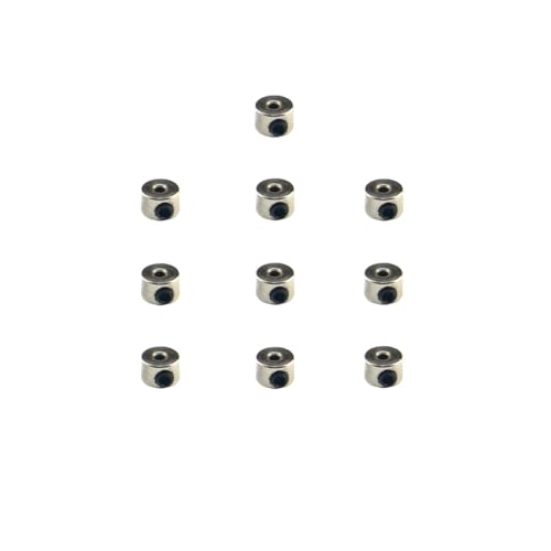 DAFSXZQR 10 -pcs -Radkragen Lockerwelle Achs Achse Stahlbuchsenfahrwerkstopper kompatibel mit RC -Flugzeugmodellen Innendurchmesser 1,6 2,1 2,6 3.1 3.6 4.1 5,1 mm(1.6x6xH4mm) von DAFSXZQR