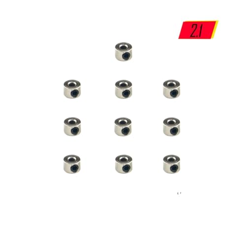 DAFSXZQR 10 -pcs -Radkragen Lockerwelle Achs Achse Stahlbuchsenfahrwerkstopper kompatibel mit RC -Flugzeugmodellen Innendurchmesser 1,6 2,1 2,6 3.1 3.6 4.1 5,1 mm(2.1x6xH4mm) von DAFSXZQR
