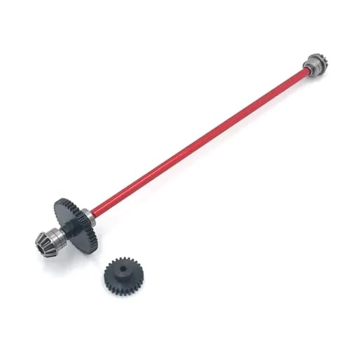 DAFSXZQR 124016 124017 124018 124019 Metall Center Antriebswelle Motorgetriebe Set kompatibel mit 1 12 -Skala -RC -Autos -Upgrade -Ersatzteile(Red) von DAFSXZQR