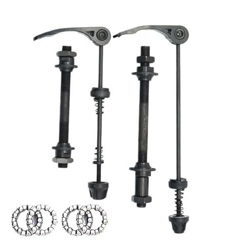 DAFSXZQR 1Set Bicycle Schnellfreisetzungsspieße vordere Hinterachse MTB kompatibel mit 25 mm 1/4 Hub -Lagern für 6 7 8 Geschwindigkeitsräder Universal Bike Teile Werkzeuge(Front Rear) von DAFSXZQR
