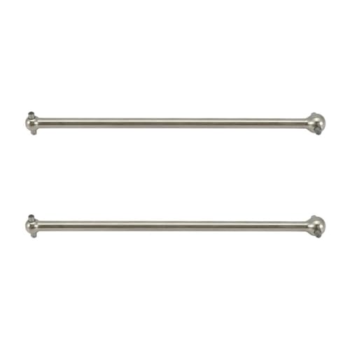 DAFSXZQR 2 PCs Set #45 Stahl 139,5 mm Antriebswellenhundbone kompatibel mit 1-7- und 1-8-Serie-Autos Upgrade-Teile für RC-Fahrzeug-Hopups(Silver) von DAFSXZQR