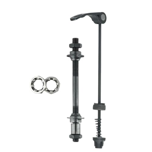 DAFSXZQR 25 mm 1/4 Schnellfreisetzungen Spieß mit Nabenlagern, die mit der Vorder- und Hinterrad -Hubs von Straßen und Mountainbike kompatibel sind(Rear) von DAFSXZQR