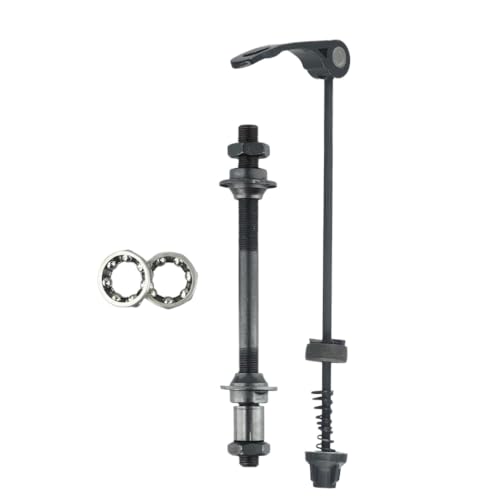 DAFSXZQR 25mm 1/4 Fahrrad -Frontachse und Spieß mit Schnellverkaufsnabenlagern kompatibel mit 6/7/8 Speed ​​Mountainbike -Teilen und Zubehör(Rear) von DAFSXZQR