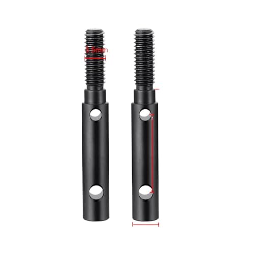 DAFSXZQR 2pcs Hartstahl vorderen Heck -Portal -Stubachse -Antriebsgetriebe mit 1 10 -Skala -RC -Autoteilen Modell AXI03004 III Ersatz -Upgrade -Komponenten kompatibel(for Axial Capra) von DAFSXZQR