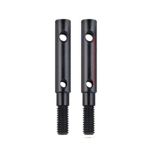 DAFSXZQR 2pcs Hartstahl vorderen Heck -Portal -Stubachse -Antriebsgetriebe mit 1 10 -Skala -RC -Autoteilen Modell AXI03004 III Ersatz -Upgrade -Komponenten kompatibel(for Axial SCX10 III) von DAFSXZQR