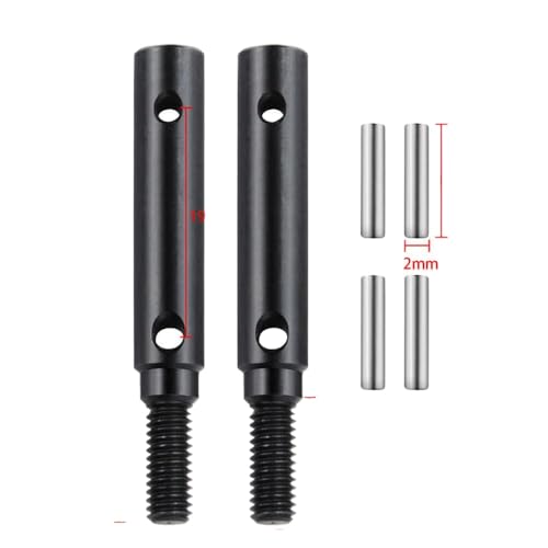DAFSXZQR 2pcs Hartstahl vorderen Heck -Portal -Stubachse -Antriebsgetriebe mit 1 10 -Skala -RC -Autoteilen Modell AXI03004 III Ersatz -Upgrade -Komponenten kompatibel(for TRX-4) von DAFSXZQR