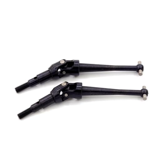 DAFSXZQR 2pcs Stahl Metallantriebswelle Antriebswelle kompatibel mit 1/16 RC -Automodellen H16 16207 16208 16209 16210 14209 14210 Upgrade -Ersatzteile auf Upgrade(Black) von DAFSXZQR