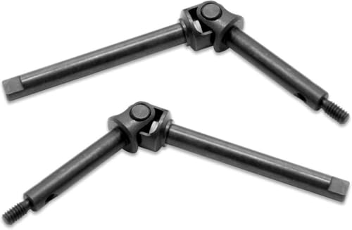 DAFSXZQR 2pcs Stahl vordere Achsantriebswelle SCX24 kompatibel mit 1 24 -Skala -RC -Crawler -Modellen wie C10 Deadbolt 4 mm verlängert und reguläre Länge Optionen(Regular) von DAFSXZQR
