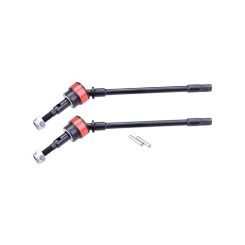 DAFSXZQR 2pcs Stahl vordere Hinterachse Antriebswelle Hundeknochenteile kompatibel mit 1 10 Skala RC Crawler Upgrade Hop -Optionen(Front) von DAFSXZQR