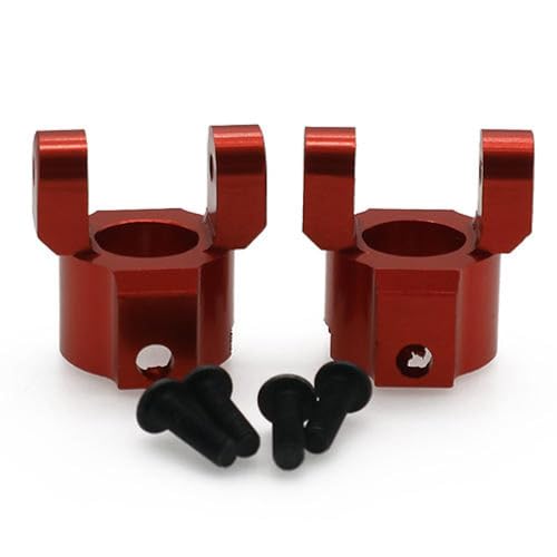 DAFSXZQR 2pcs vordere C -Hub -Trägerachse -Gehäuse End -Set kompatibel mit 1 10 -Skala RC Crawler -Modellen Pass(Red) von DAFSXZQR