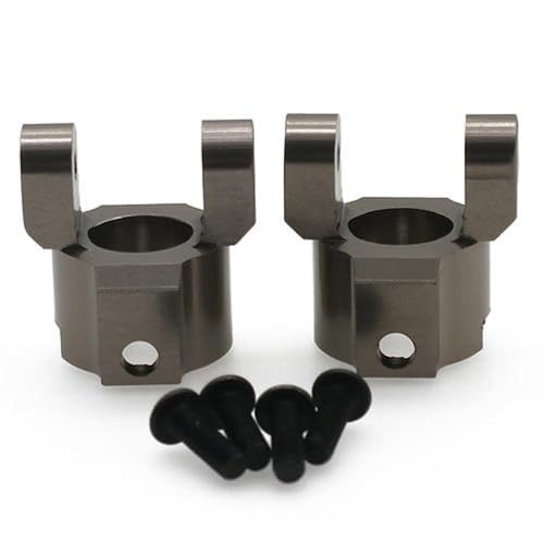 DAFSXZQR 2pcs vordere C -Hub -Trägerachse -Gehäuse End -Set kompatibel mit 1 10 -Skala RC Crawler -Modellen Pass(Titanium) von DAFSXZQR