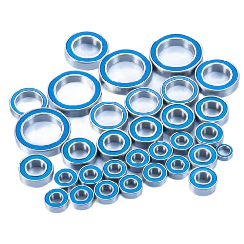 DAFSXZQR 32-teiliges yeahrun versiegeltes Lagerrad-Hub-Kit kompatibel mit 86086-4 2.0 1/10 RC-Auto-Upgrade-Zubehör im Skala-CAR-Upgrade-Zubehör von DAFSXZQR