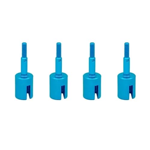 DAFSXZQR 4pcs Metallrad -Achsenradbecher kompatibel mit 1/10 RC -Automodellen TT01 TT02 TT02B TT02D TT02E Ersatzteile Zubehör(Blue) von DAFSXZQR