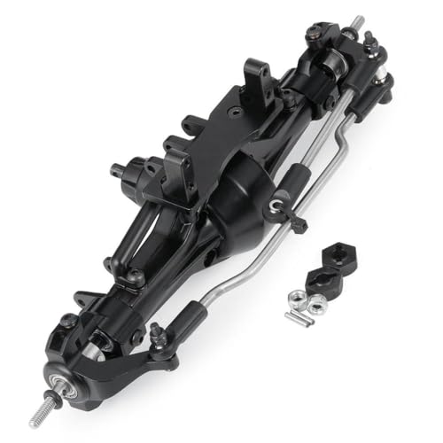 DAFSXZQR 6x6 Gerade Achse Set vordere mittlere Rückmetall -Upgrade -Teile mit 1 10 -Skala -RC -Crawler -Automodellen für AX90021 kompatibel(Front) von DAFSXZQR