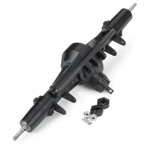 DAFSXZQR 6x6 Gerade Achse Set vordere mittlere Rückmetall -Upgrade -Teile mit 1 10 -Skala -RC -Crawler -Automodellen für AX90021 kompatibel(Rear) von DAFSXZQR