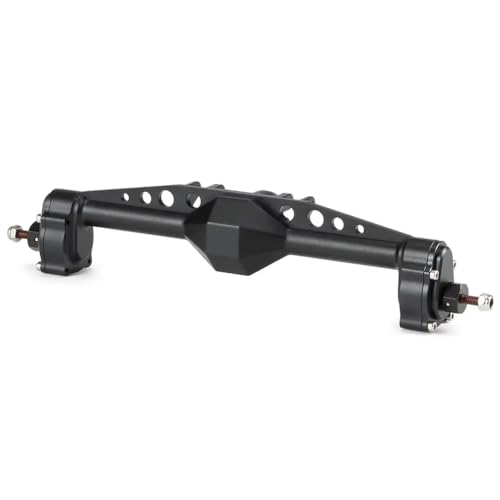 DAFSXZQR 7075 Aluminium bearbeitete Offset -Portalachse vorne nach hinten für H10 Optic RC Rock Crawler kompatibel mit BTA -Servohalterung und Betrüger Rigs kompatibel(Black Rear Axle) von DAFSXZQR