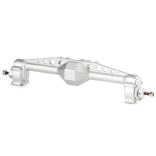 DAFSXZQR 7075 Aluminium bearbeitete Offset -Portalachse vorne nach hinten für H10 Optic RC Rock Crawler kompatibel mit BTA -Servohalterung und Betrüger Rigs kompatibel(Silver Rear Axle) von DAFSXZQR