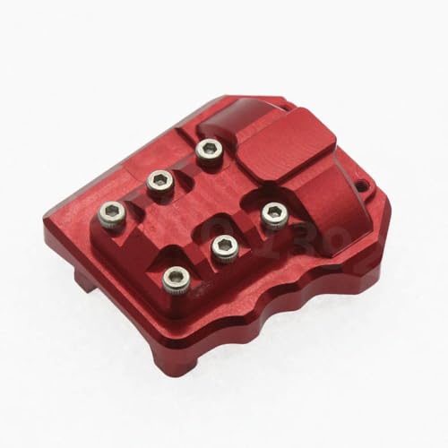 DAFSXZQR 8280 Metallachse Bridge Differentialabdeckung vor oder hinten für 1 10 Skala RC Crawler kompatibel mit Modellkletterfahrzeug Ersatzteilen(Red) von DAFSXZQR