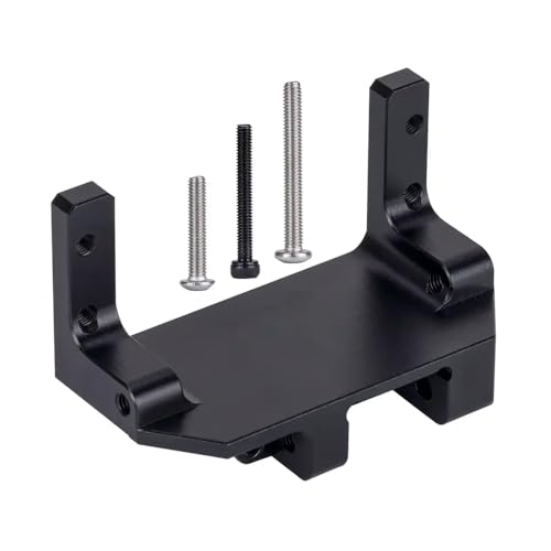 DAFSXZQR AR45P Portalachse Servo Mount 4-Link Suspension kompatibel mit 1 10-Skala-RC-Crawler-Autos Aluminium-Upgrade-Teile für Off-Straße Crawling Vehicles(Black) von DAFSXZQR