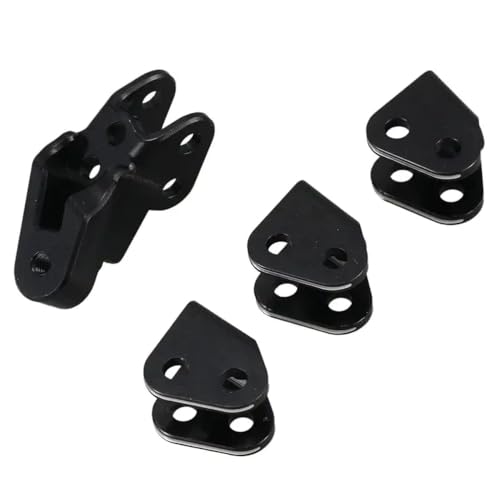 DAFSXZQR Aluminium untere Linkmontage -Set -Achse, kompatibel mit Gen8 Scout II 1/10 Skala RC Crawler -Teile RER11414 RER11337(Black) von DAFSXZQR