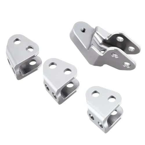 DAFSXZQR Aluminium untere Linkmontage -Set -Achse, kompatibel mit Gen8 Scout II 1/10 Skala RC Crawler -Teile RER11414 RER11337(Silver) von DAFSXZQR