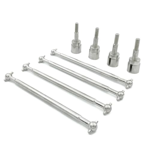 DAFSXZQR Antriebswelle 89,5 mm Hundeknochen 08029 und Stubradachse 02033 Aktualisieren Teile, die mit 1 10 -Skala 94111 RC -Automodellen kompatibel sind(Silver) von DAFSXZQR