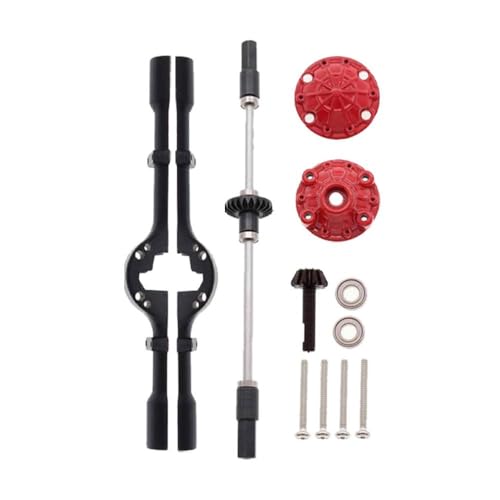 DAFSXZQR DIY-Hinterachsengehäuse mit Antriebswelle, die mit D12 C14 C24 C24-1 B14 B24 B36 für Upgrade und Modifikation kompatibel ist(Rear Axle Black) von DAFSXZQR