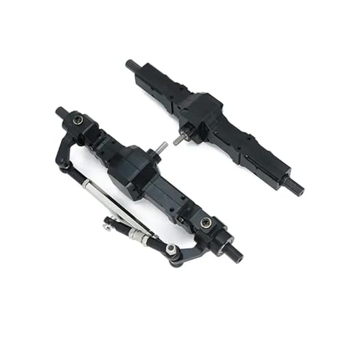 DAFSXZQR Fernbedienungsauto -Metall -Metall -Vorder- und Hinterachse C14 C24 B14 B24 B16 B36 D12 kompatibel mit verschiedenen RC -Automodellen(Black CNC axle) von DAFSXZQR