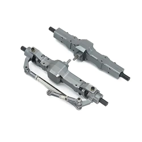 DAFSXZQR Fernbedienungsauto -Metall -Metall -Vorder- und Hinterachse C14 C24 B14 B24 B16 B36 D12 kompatibel mit verschiedenen RC -Automodellen(Grey CNC axle) von DAFSXZQR