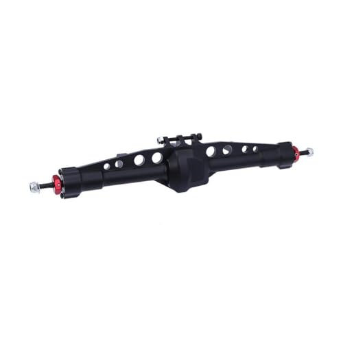 DAFSXZQR Kompatible -Aluminium vorne hinten gerade Achse für 1 10 -Skala RC Crawler SCX10PRO -Upgrade Teile komplette Achsbaugruppe(Rear Axle Red) von DAFSXZQR