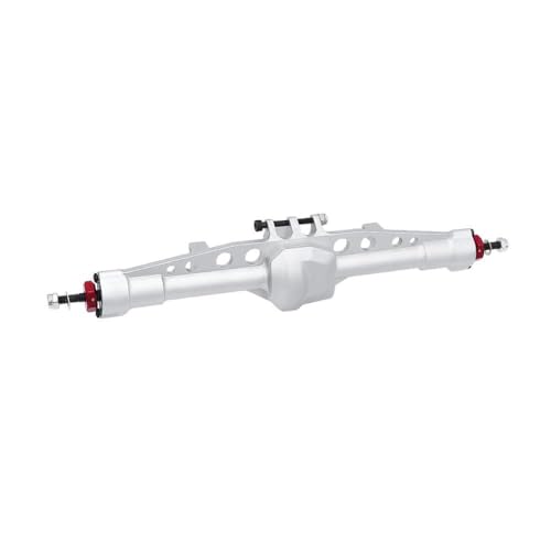 DAFSXZQR Kompatible -Aluminium vorne hinten gerade Achse für 1 10 -Skala RC Crawler SCX10PRO -Upgrade Teile komplette Achsbaugruppe(Rear Axle Silver) von DAFSXZQR