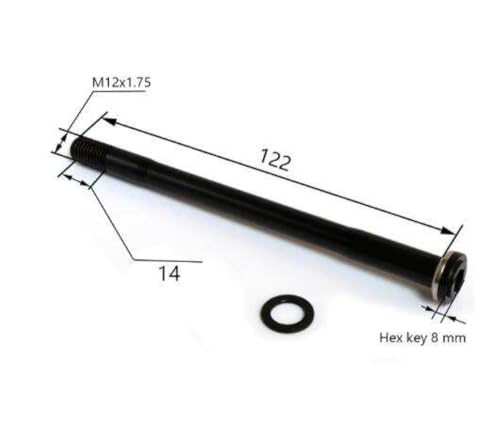 DAFSXZQR Kompatible durch Achse Maxle 12x100 12x135 12x142 12x148 für MTB -Fahrradspieße TP 175 mm Heck L167 L174 L182 vorne L122(12x100 L122 Socket) von DAFSXZQR